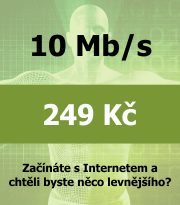 Tarif Internet MAX - bezdrát 10 Mb/s