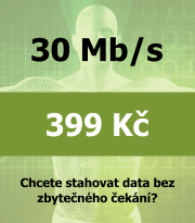 Tarif Internet MAX - bezdrát 30 Mb/s