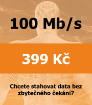 Tarif Internet MAX - rychlý bezdrát 100 Mb/s