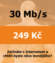 Tarif Internet MAX - rychlý bezdrát 30 Mb/s