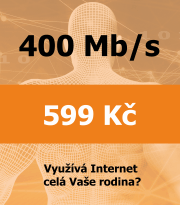 Tarif Internet MAX - rychlý bezdrát 400 Mb/s